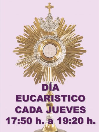 Cada jueves adoración eucarística
